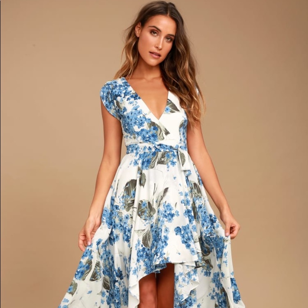 Lulu’s floral hi low dress